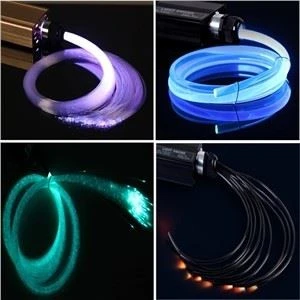 POF Lub Cev Glow Sab Emitting Kawg Emitting Fiber Optic Teeb Pom Kev Kho Kom Zoo